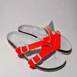 BWT Birkenstock orange Sandals